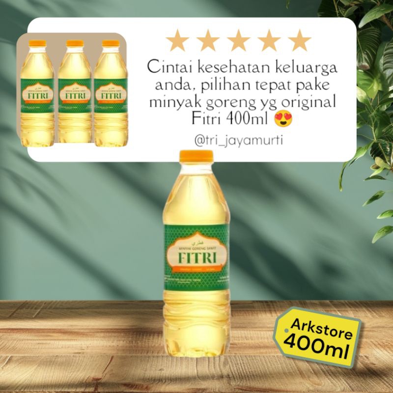 

Fitri minyak goreng 400ml botol mini kemasan ekonomois masakan lezat - 1 pcs