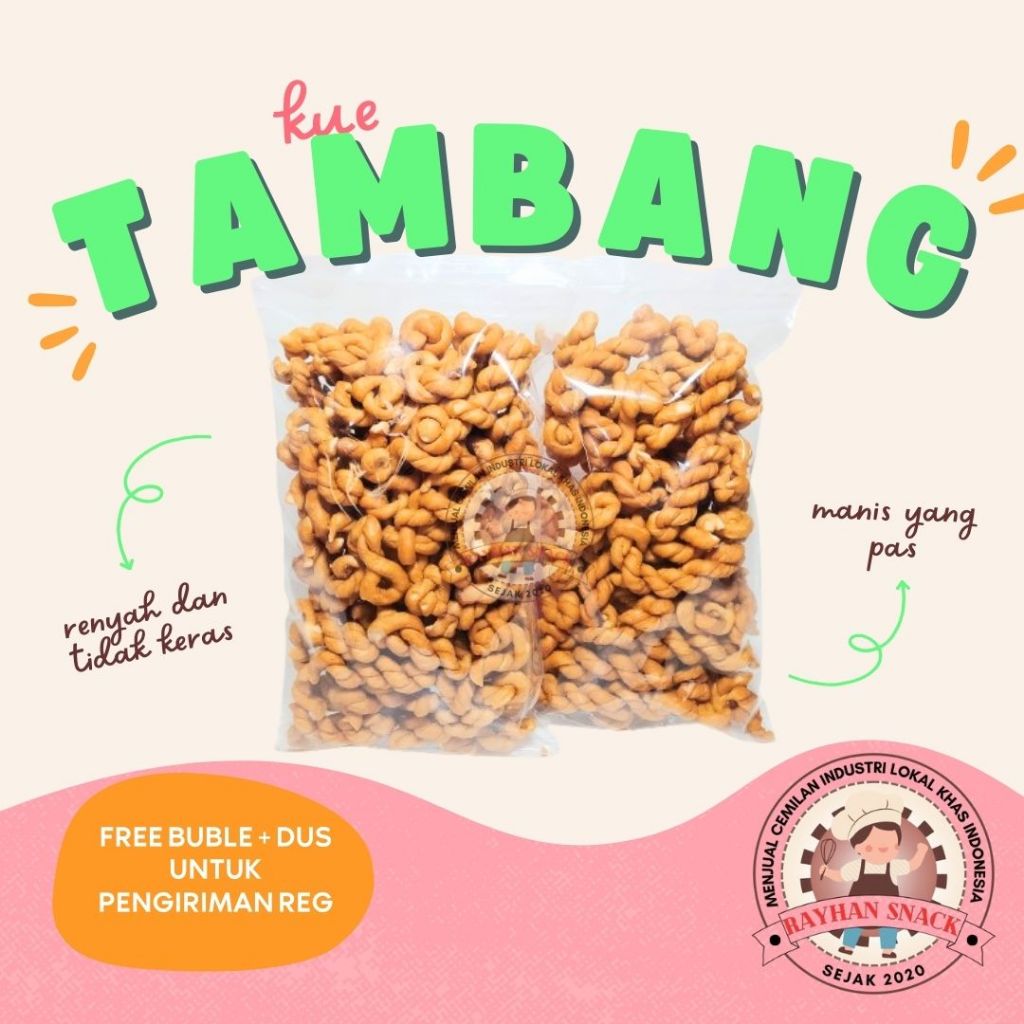 

Kue Tambang Untir Manis Gurih Renyah Kiloan Murah 250 Gram