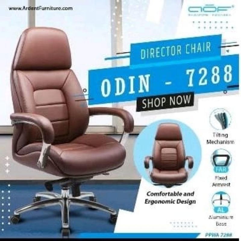 Kursi Kantor Kursi Direktur Kursi Putar Odin 7288 Ardent Aof Promo