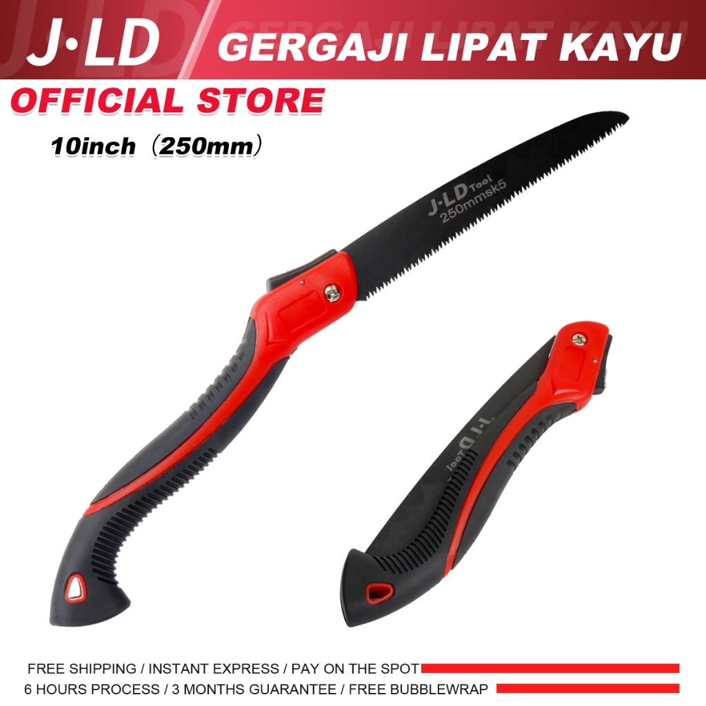 JLD Gergaji Lipat kayu 10inch Gergaji Portable Wood hand saw Gergaji potong kayu SK5 250MM