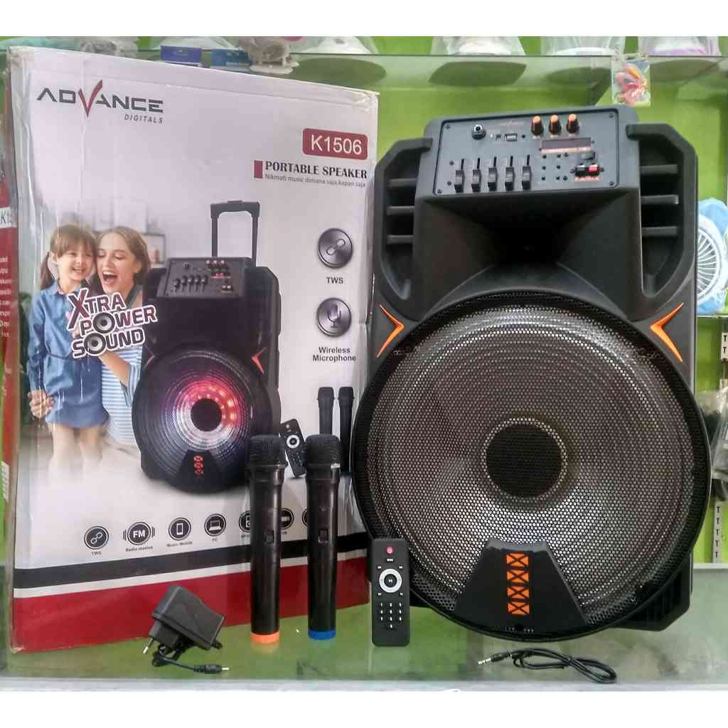 ADVANCE K 1506 K1506 ADVANCE Speaker Portable BLUETOOTH - FREE MIC WERLES 2BH