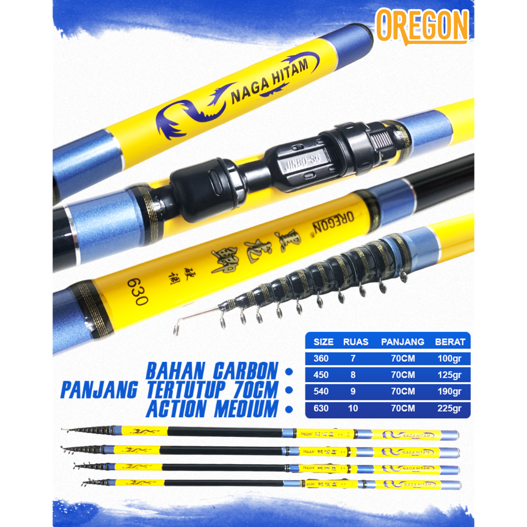 JORAN TEGEK OREGON NAGA HITAM 360 KOLONG COD