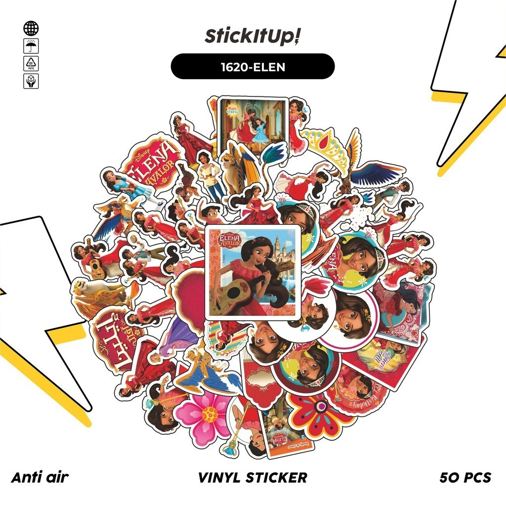 

COD✨ 100 Pcs Stiker Pack ELENA OF AVALOR CHARACTER MIX Lucu Aesthetic Vynil Waterproof untuk Freebies Sticker Buku Journal Casing HP Laptop