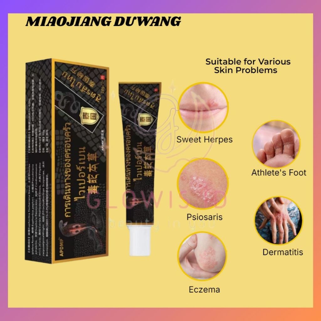 MIAOJIANG DUWANG Salep Antibakteri / Salep Krim Psoriasis Eksim Alergi XX067