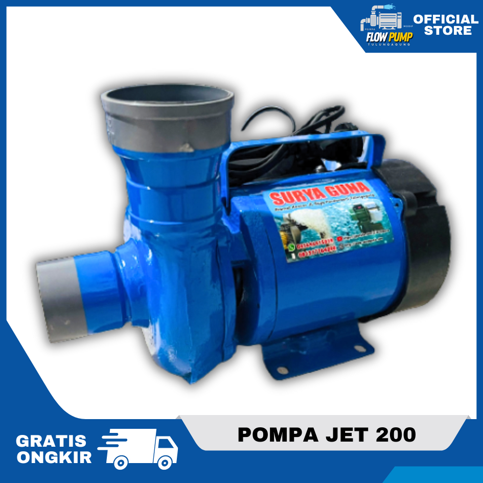 Pompa Air Kolam Ikan JET 200 Pompa Air Kolam Ikan Hemat Listrik