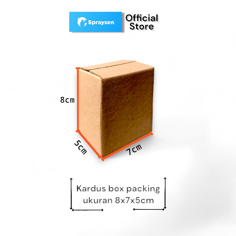 

Kardus Box Premium Baru Luar Dalam Polos Dus Packing 8x7x5 cm