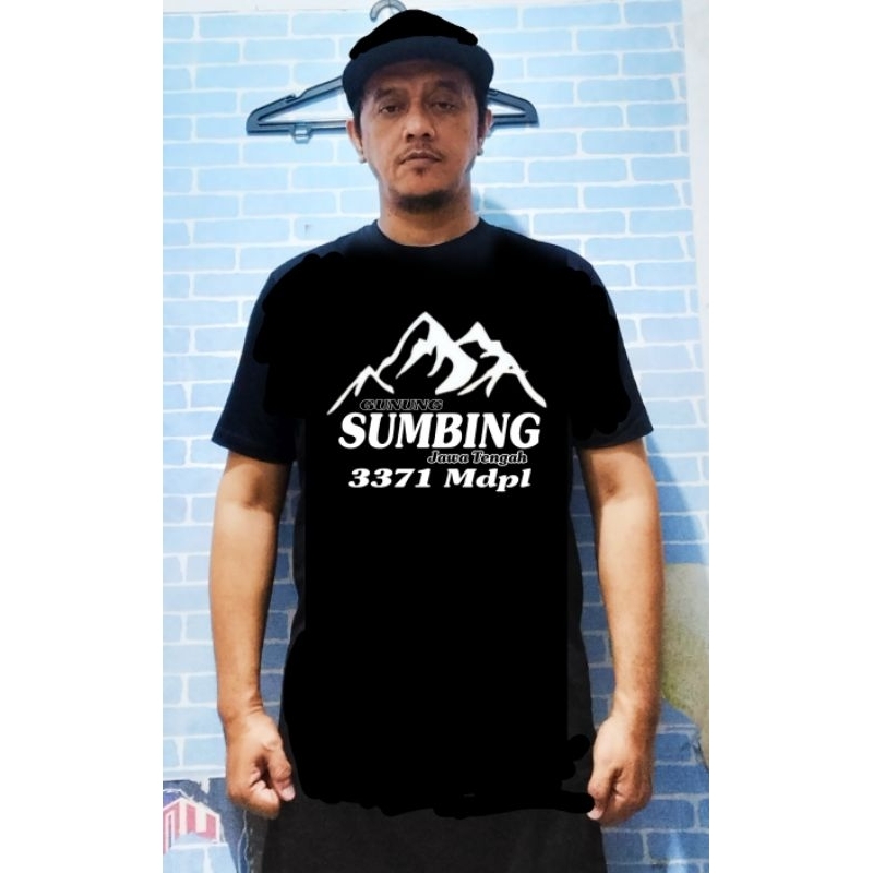 Kaos gunung sumbing/kaos sablon DTF pendaki gunung