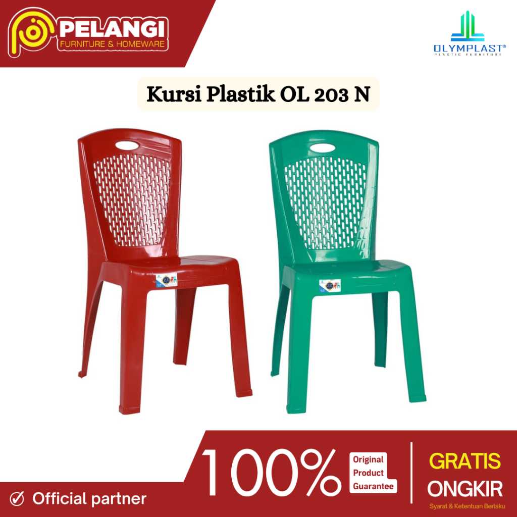 Kursi Plastik OL 203/ 203 S | Kursi Plastik Olymplast | Kursi Plastik | Kursi Susun | Kursi Hajatan