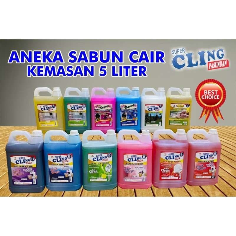 Deterjen Super Cling 5 Liter