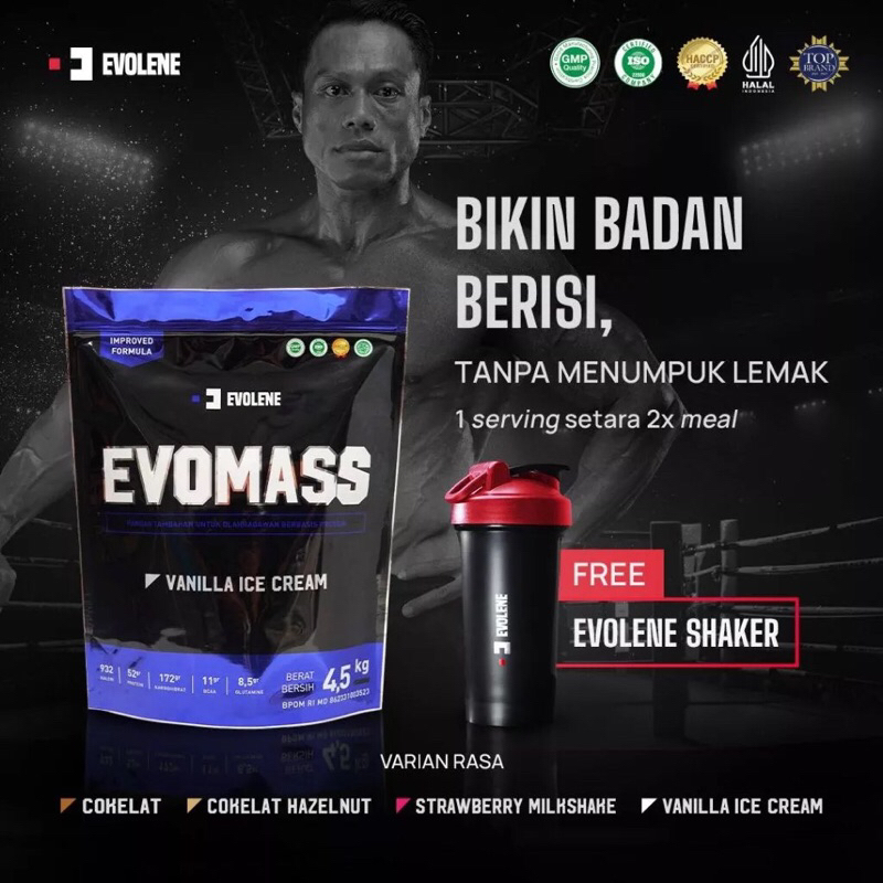 EVOMASS 10Lbs EVOLENE SUSU PENAMBAH BERAT BADAN WEIGHT GAIN