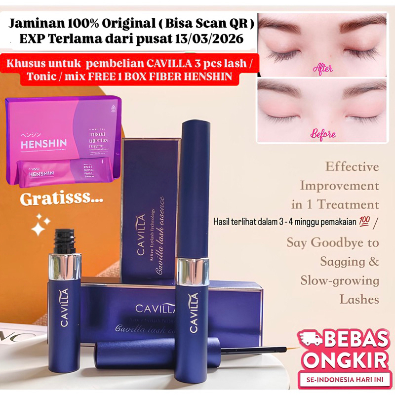 CAVILLA EYELASH ESSENCE/CAVILLA EYELASH SERUM (100% ORIGINAL)