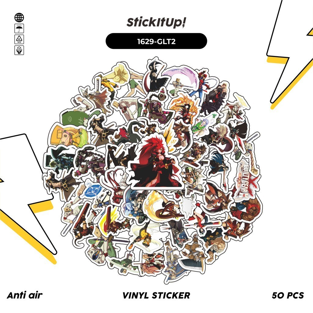 

COD✨ 100 Pcs Stiker Pack GUILTY GEAR CHARACTER MIX 002 Lucu Aesthetic Vynil Waterproof untuk Freebies Sticker Buku Journal Casing HP Laptop