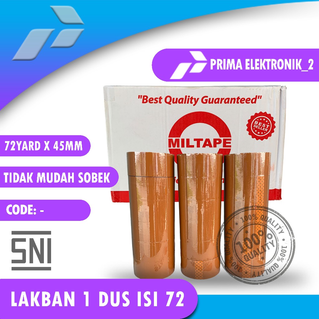 

Miltape Lakban OPP 1 Dus Termurah Harga Grosir Lakban Premium Perlengkapan Packing Dan Kantor