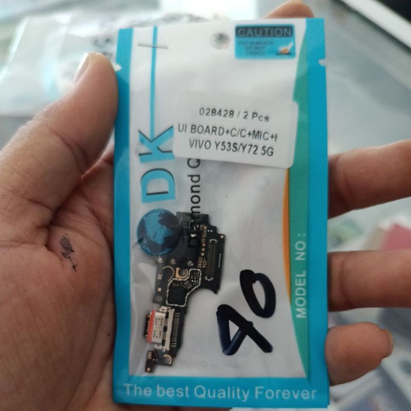 papan charger Vivo y53s ui board mic headset Vivo y72 5g + ic