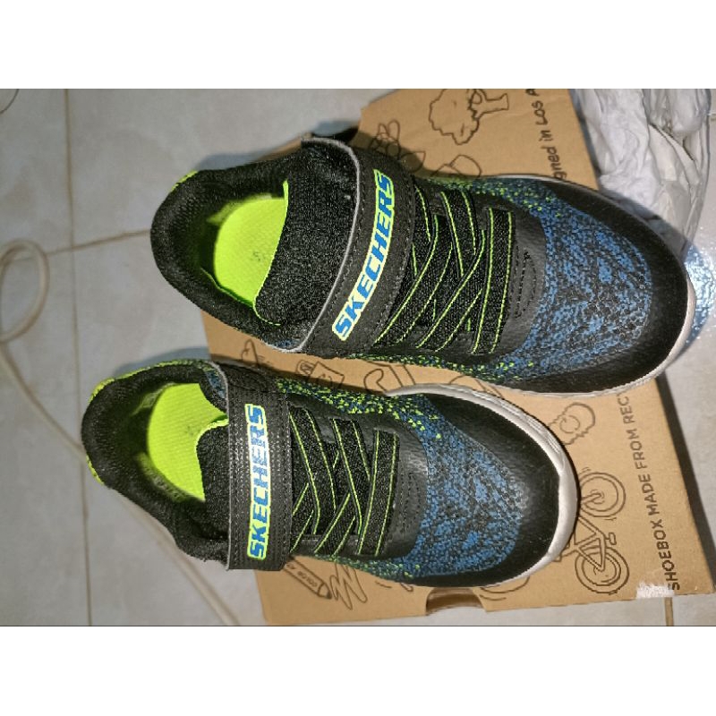 SKECHERS MICROTEC II sepatu anka 3 tahun sepatu anak 4 Tahun sepatu anak laki laki