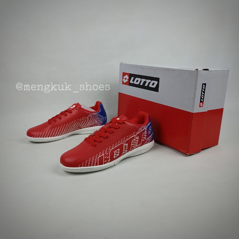 Sepatu Futsal LOTTO BARCO FG RED sz 39 Original 100% BNIB - SEPATU FUTSAL SEPAK BOLA
