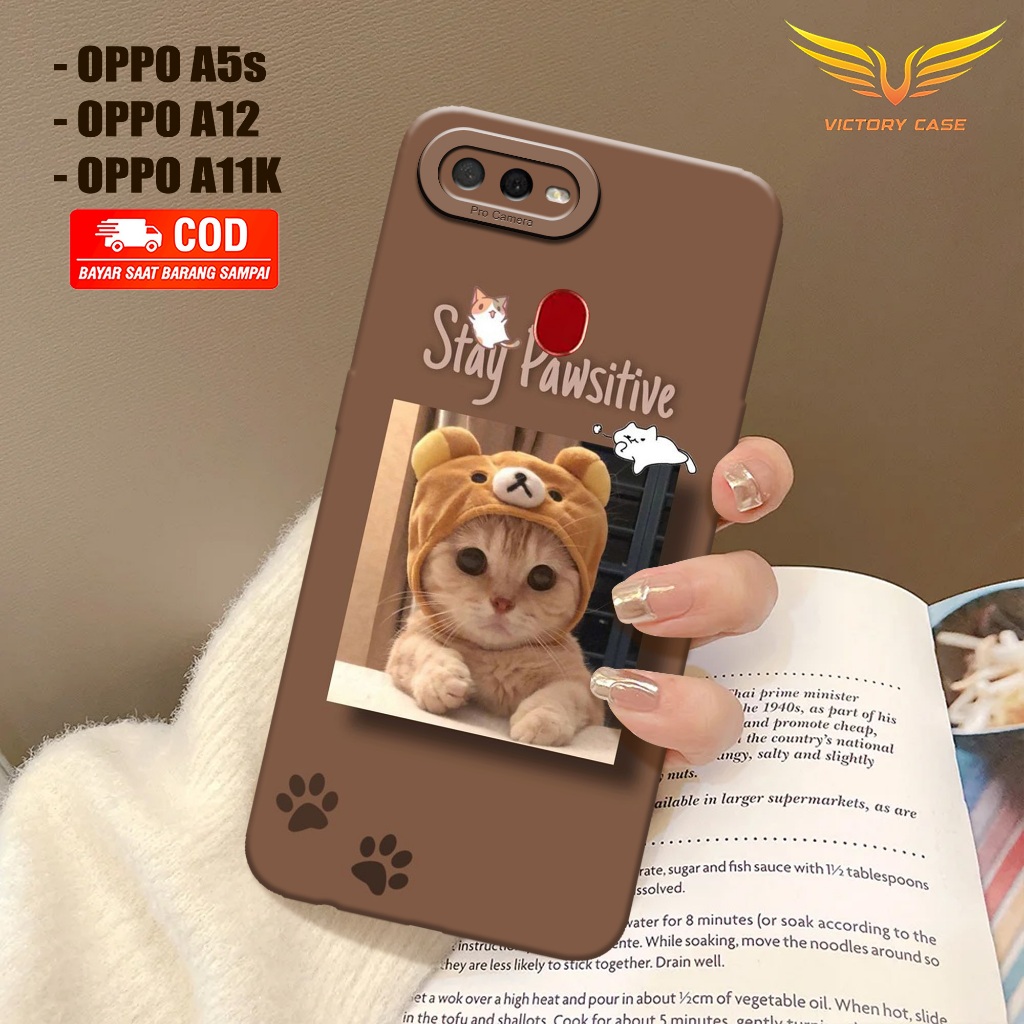 New Kucing Case - Softcase Oppo A5s / A12 / A11k - Terbaru - Case Hp Oppo A5s / A12 / A11k - Casing 