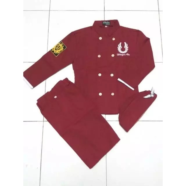 BEST SELLER BAJU PROFESI ANAK PRAMUGARI/KOSTUM KARNAVAL PEREMPUAN PRAMUGARI/SETELAN PRAMUGARI