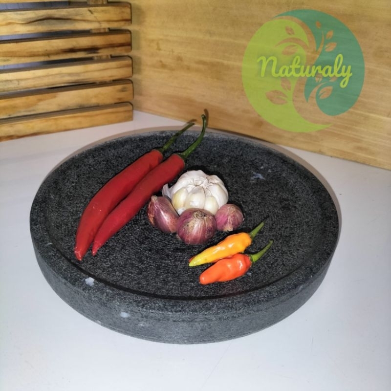 COBEK BATU GUNUNG ASLI UKURAN 20 CM