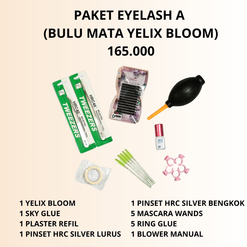 PAKET EYELASH HEMAT PREMIUM  PAKET USAHA EYELASH EXTENSION