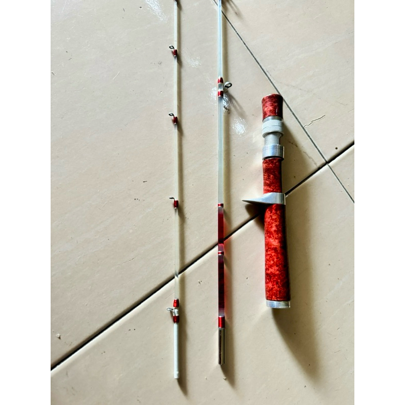 Joran Stream Rod Custom Bekas Like New ( Blank Fiber Glass )