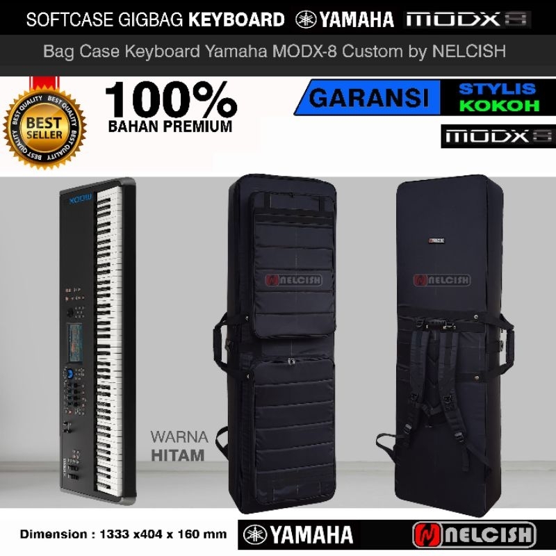 Tas Softcase Gigbag Keyboard Yamaha MODX8 88 Keys Synthesizer Bag Case yamaha Modx 8 by NELCISH