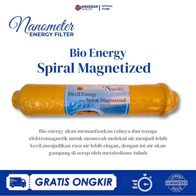Filter Bio Energy Spiral Magnetik untuk air RO/ Bio energi with spiral magnetik Nanometer