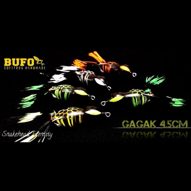 Lure Bufo Softfrog Seri Gagak Umpan Casting ikan Gabus dan Toman Soft Frog 4,5cm 10gram timah cor ac