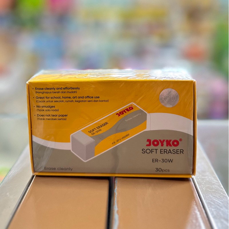 

PENGHAPUS JOYKO SOFT ERASER ER-30W @30PCS