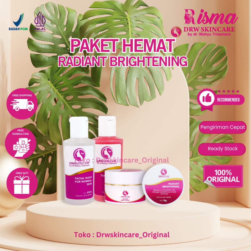 Drw Skincare Paket Hemat Radiant Brightening Flek Hitam Melasma