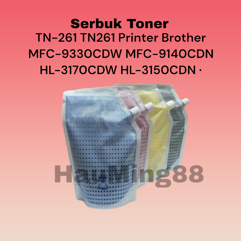 Serbuk Toner TN-261 TN261 TN 261 HL3140CDW HL3150CDW HL3170CDW MFC-9140CDN MFC9140CDN MFC9330CDW HL-