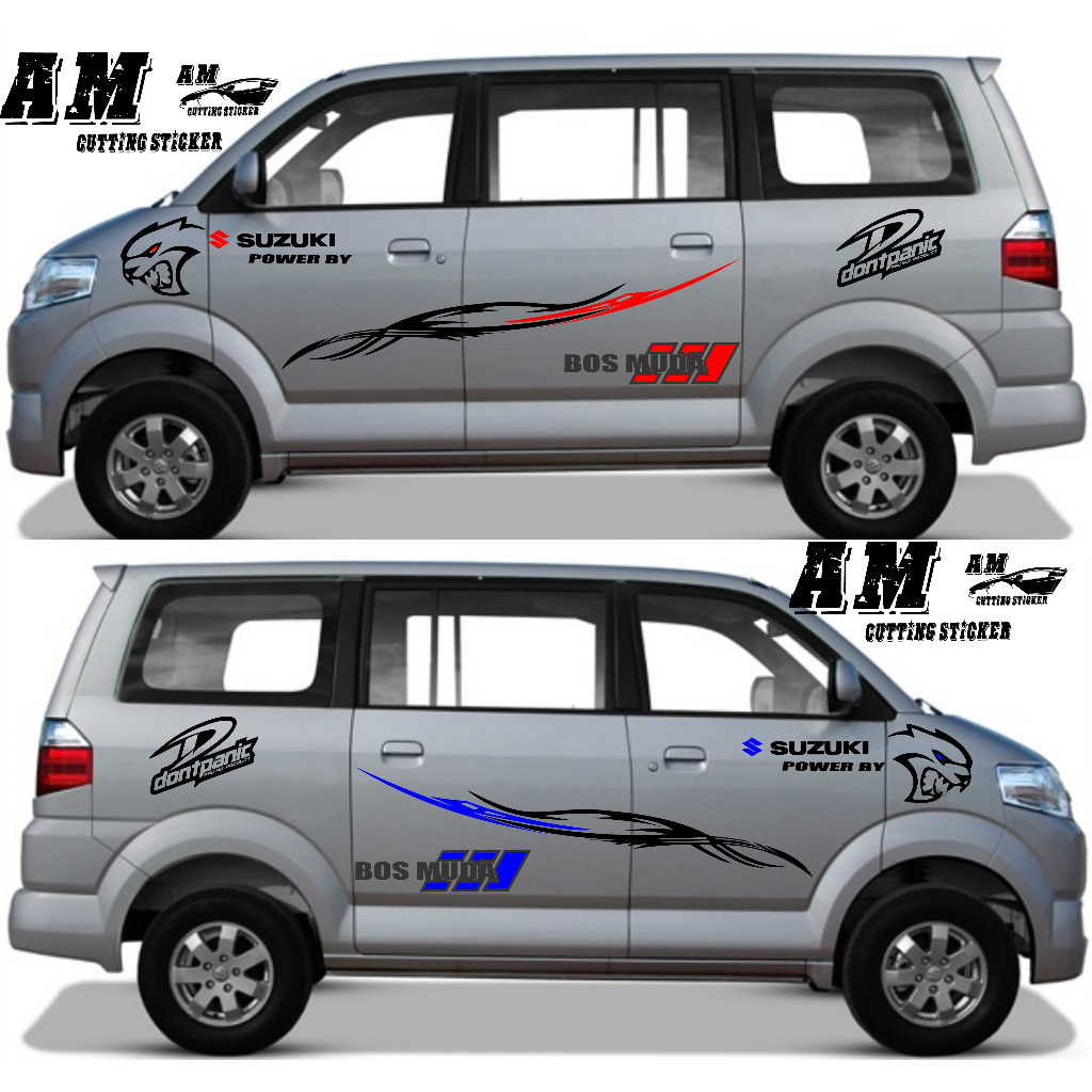 STIKER MOBIL SUZUKI APV STRIPING LIST BODY SAMPING MOBIL APV