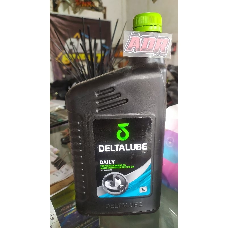OLI DELTALUBE 1Liter DAILY 757 PREMIUM ENGINE OIL MATIC SAE 10W-30 API SL/JAS  (ORI 100%)