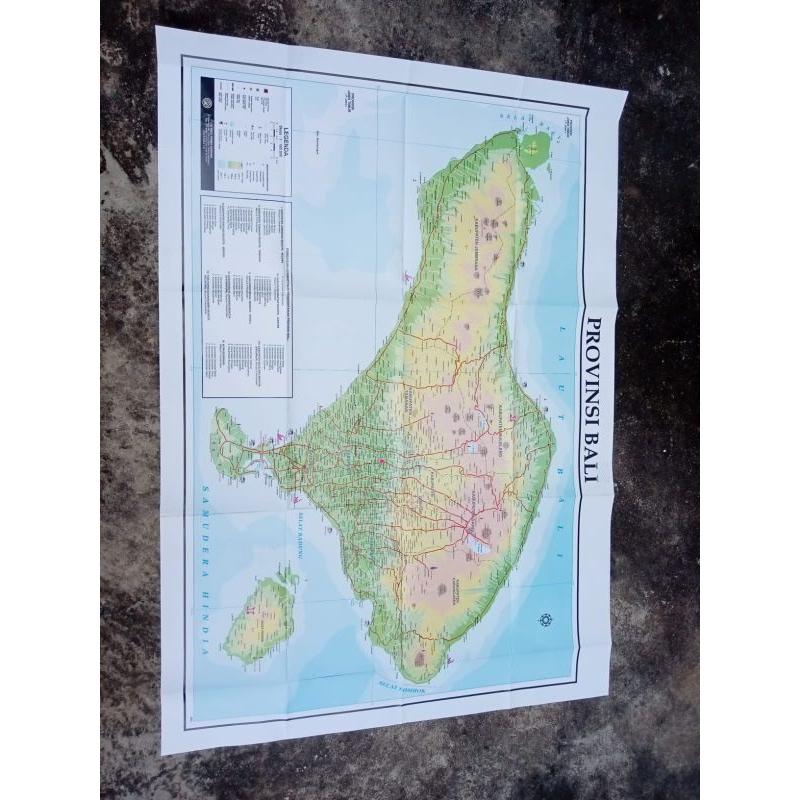 peta provinsi bali model  lipat