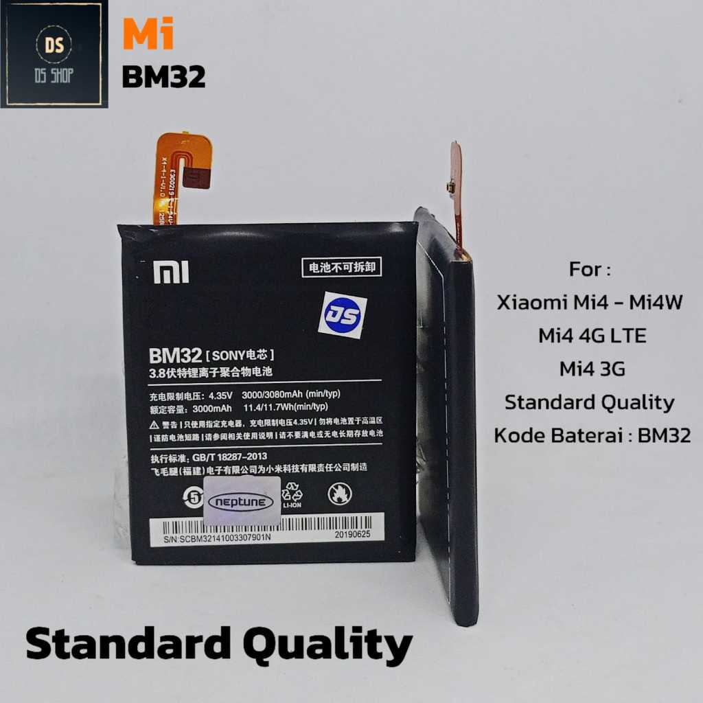 Baterai Xiaomi Redmi Mi4 Mi4W Mi 4 LTE BM32 BM 32 Ori Batrai Xiomi Original Batrai Batre HP