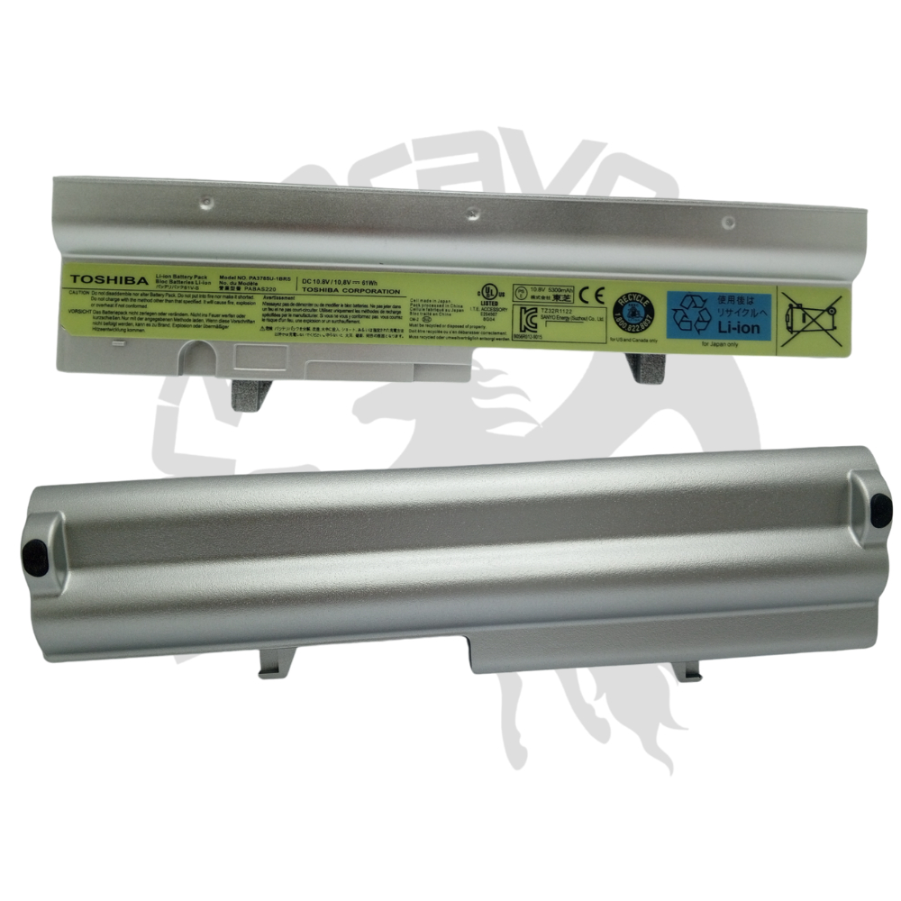 NEW BATERAI ORIGINAL TOSHIBA NB300, NB301, NB302, NB303, NB305 - Silver