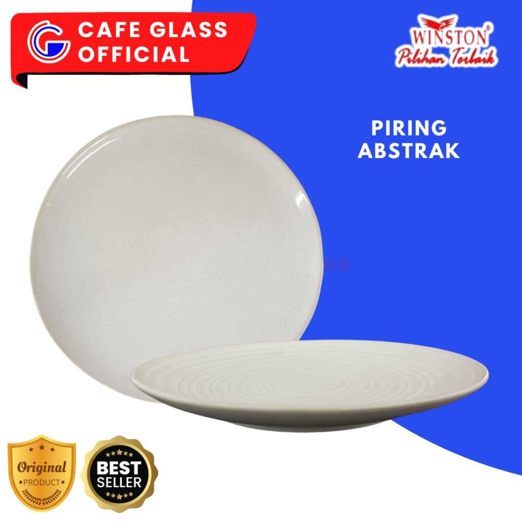 Dinner Set Keramik - Putih Polos Classy Tableware Piring Makan/Kue/Ceper - Winston