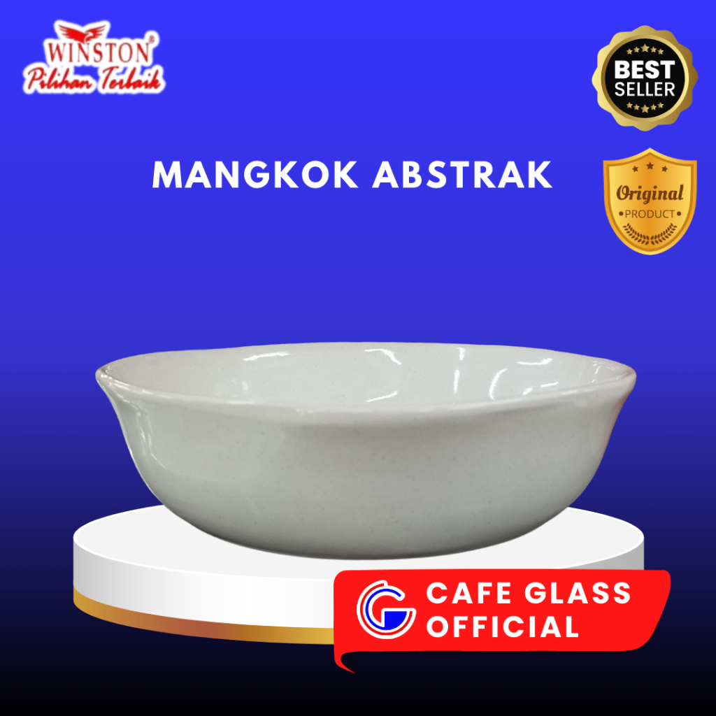 Mangkok Aesthetic Abstrak | Mangkok Makan Keramik |  Mangkok Besar untuk Saji Keramik