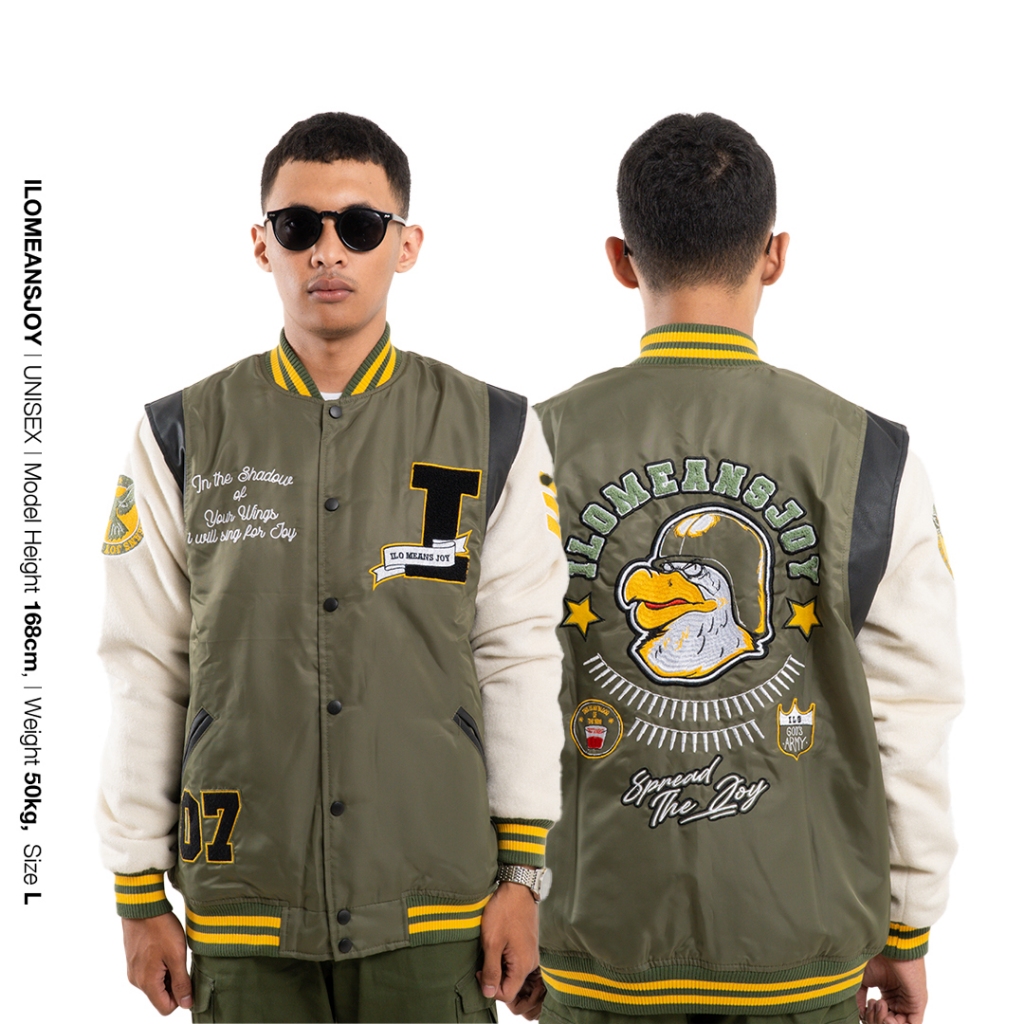 Ilomeansjoy Varsity Goods - Olive