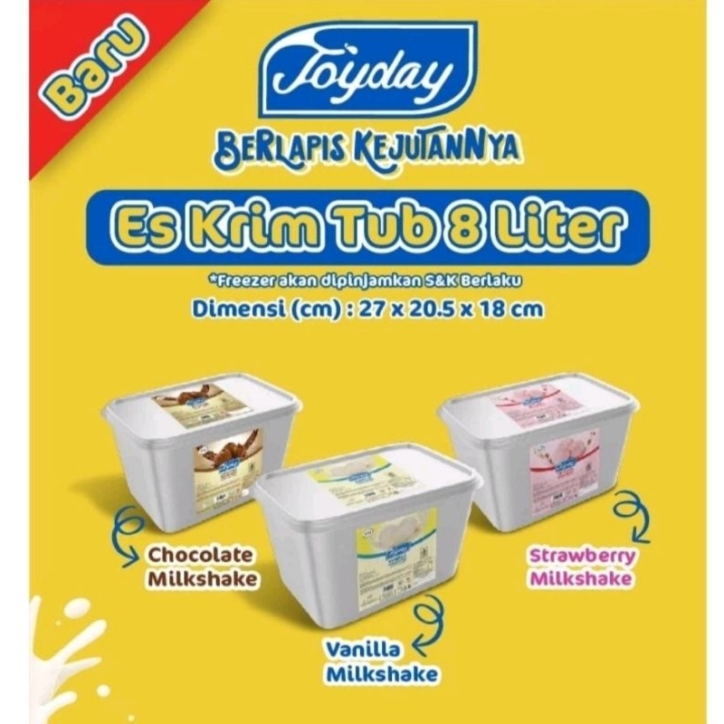 

ICE CREAM JOYDAY 8 LITER