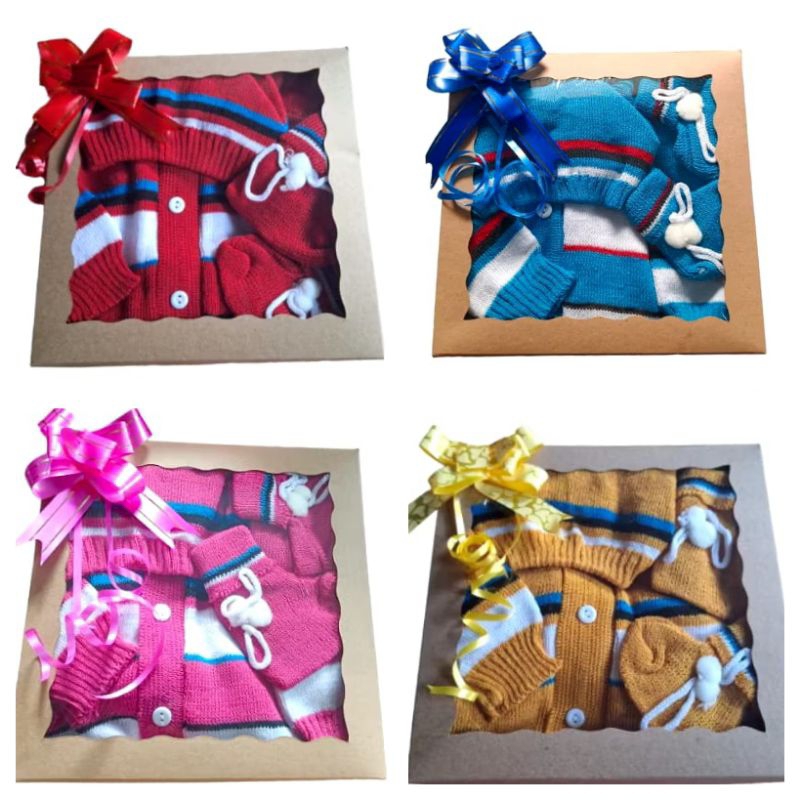 

Hampers Kado Bayi Jaket Rajut Newborn Baby 3in1