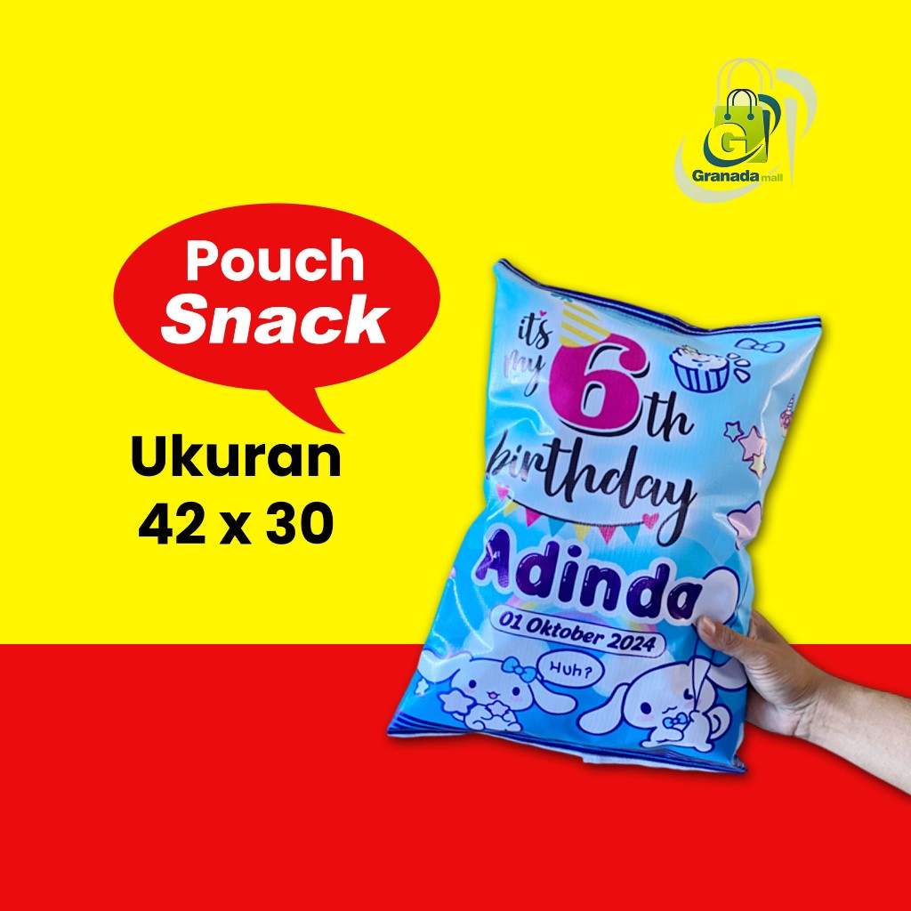 

POUCH SNACK SOUVENIR AQIQAH, ULTAH DLL UK 42X30 FREE DESIGN