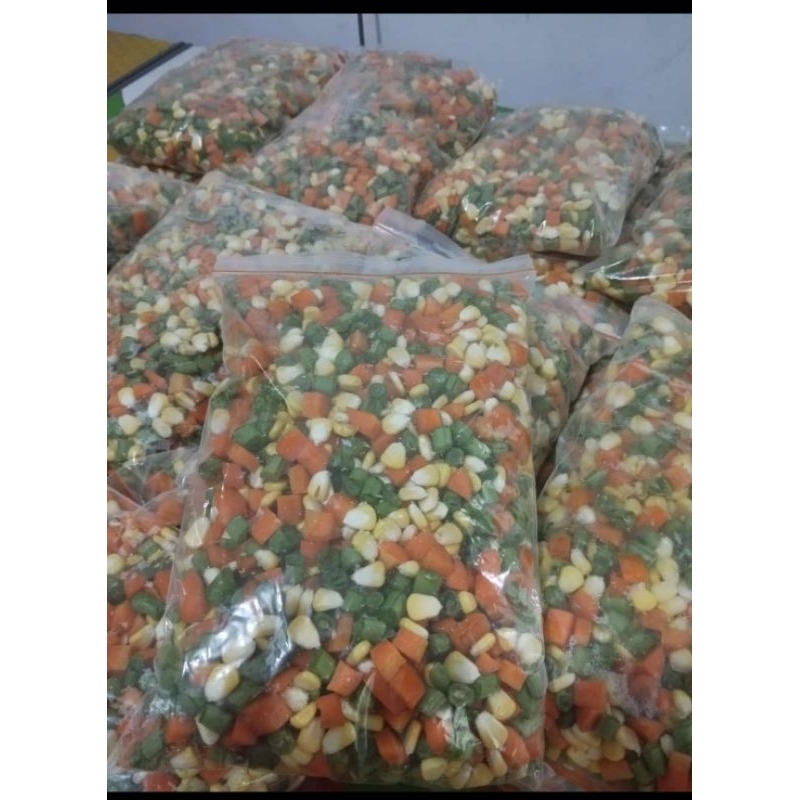 

mix vegetables 1kg kemasan polos
