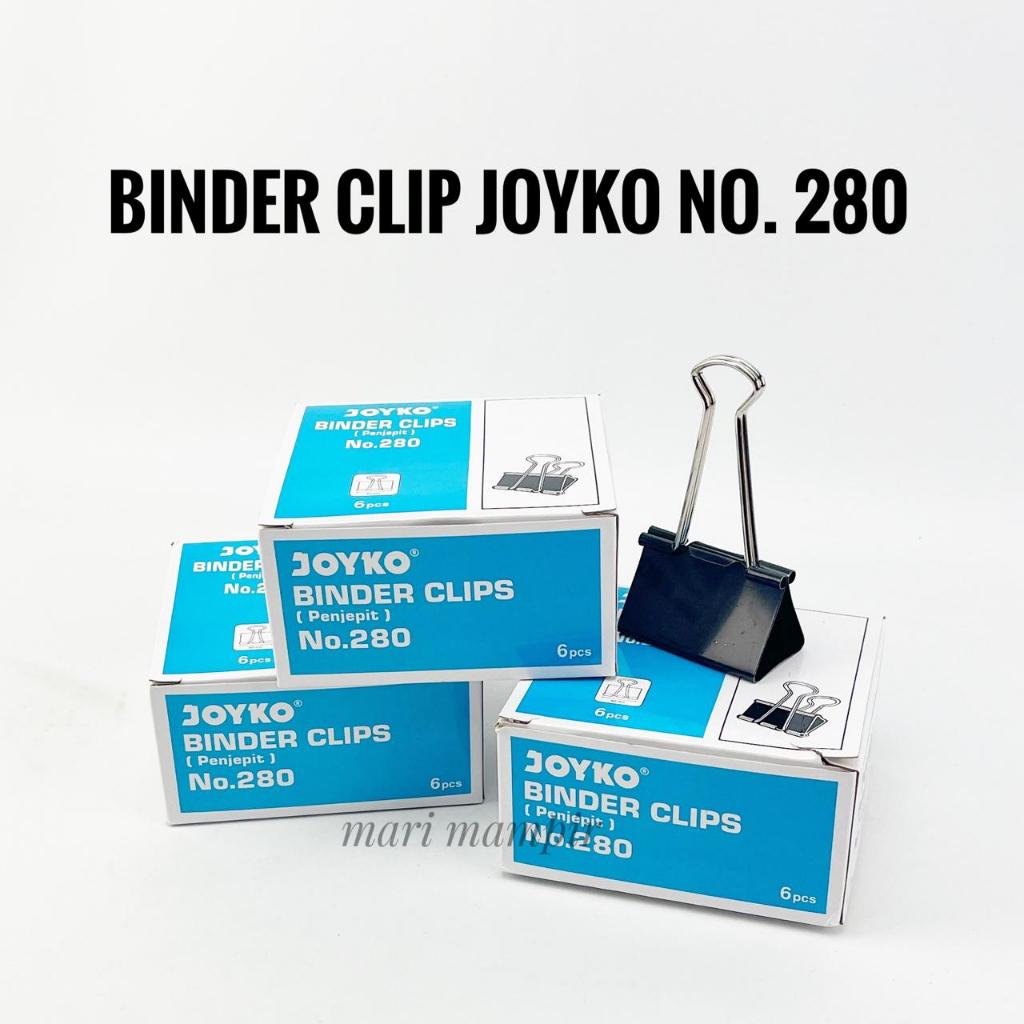 

BINDER CLIP / PAPER CLIP JOYKO NO. 280 ( 6 PCS )