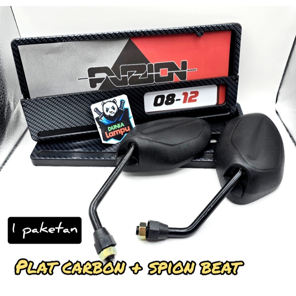 Spion Beat Standar Spion Honda Beat Vario Scoopy Blade Supra Dll bomus plat carbon FKT