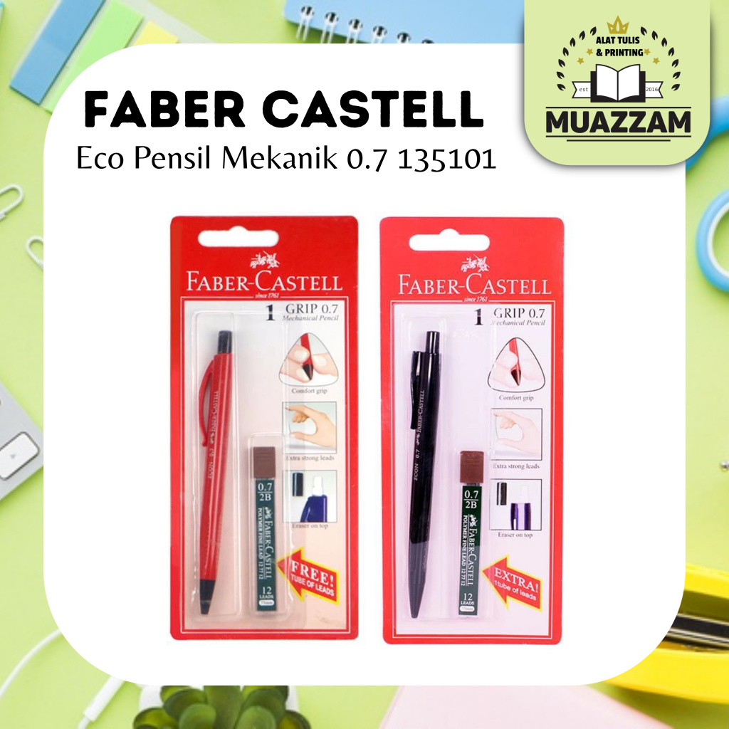 

Faber-Castell Pensil Mekanik 0.7 2B Set ECON