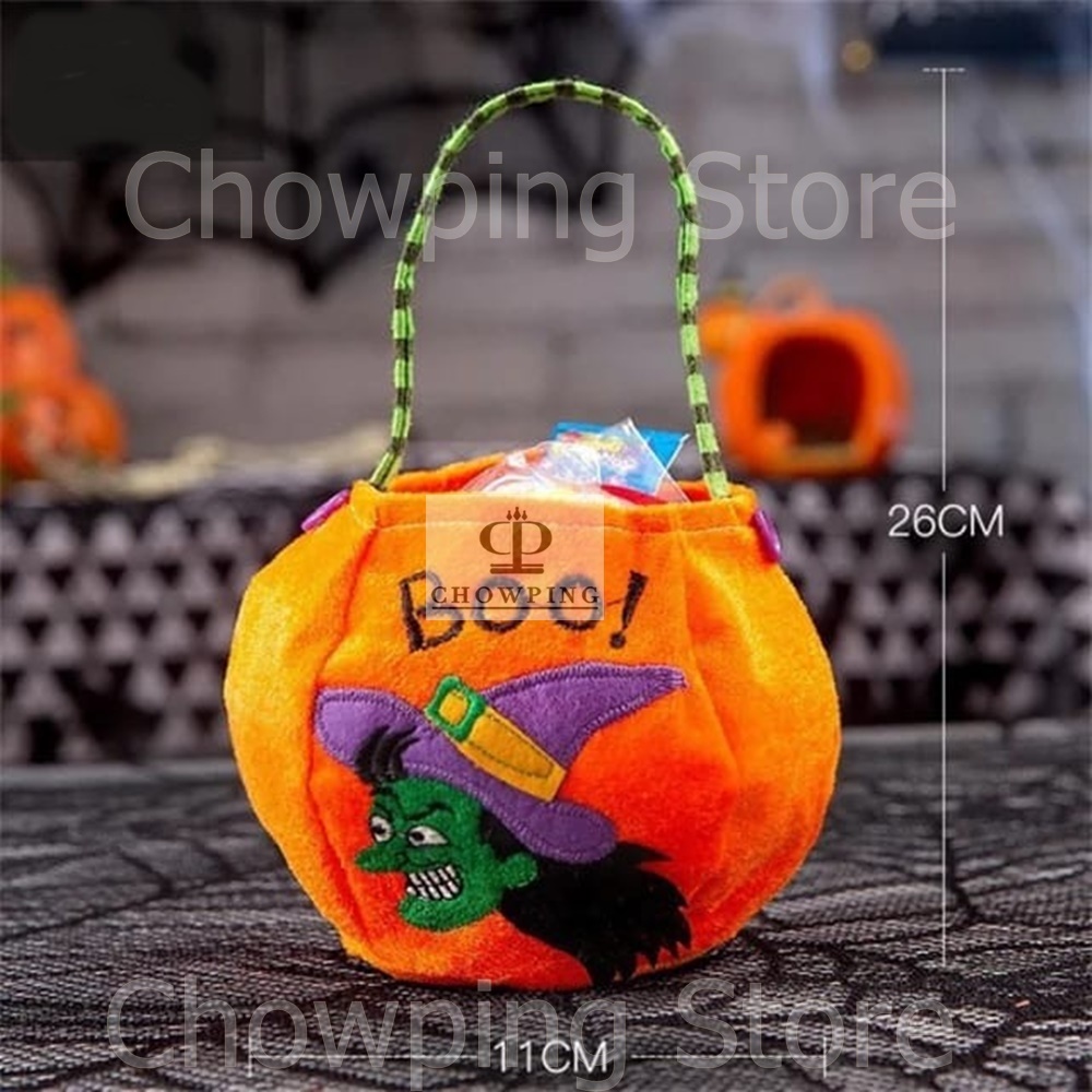 

Tas Kain Labu Penyihir Pumpkin Witch Trick Or Treat Goodie Bag