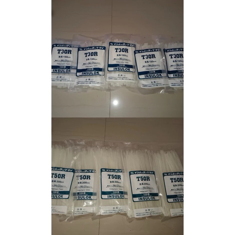 

INSULOK T30R T50R / INSULOCK T30R T50R / tali serut INSU LOCK T30R T50R / Kabel ties / kabel tie / cable ties / kabel tis / 3.5 / 3.6 / 4.7 / 4.8 * 15cm , 20cm nylon cable tie putih clear bening