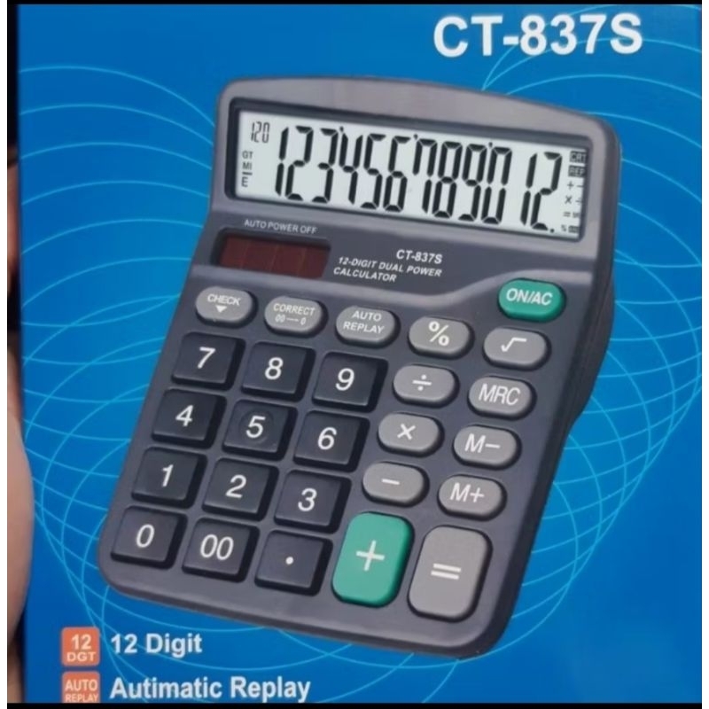 

Kalkulator Murah Ct-837S 12 Digit Check Ulang JunDW