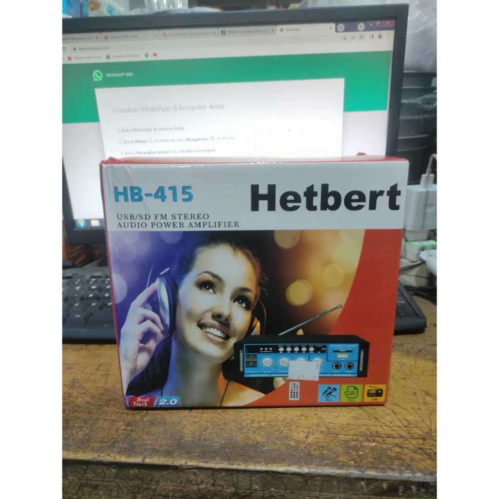 Amplifier HETBERT NB-415 Bluetooth,FM,AC/DC